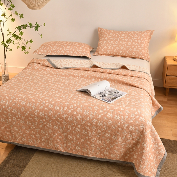 91家纺网 家纺一手货源 找家纺 （总）安莱生活 2023新款全棉双层纱多功能夏被