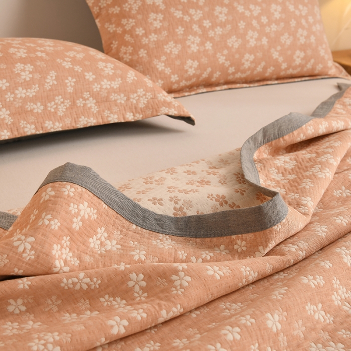 91家纺网 家纺一手货源 找家纺 （总）安莱生活 2023新款全棉双层纱多功能夏被