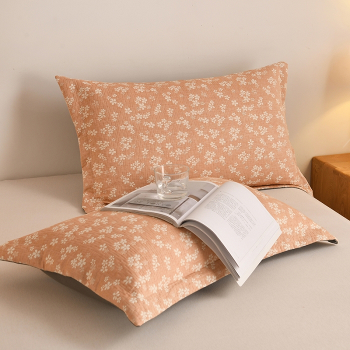 91家纺网 家纺一手货源 找家纺 安莱生活 2022新款全棉双层纱多功能夏被 繁花似锦