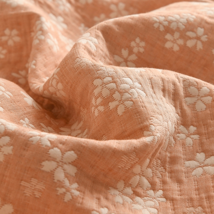 91家纺网 家纺一手货源 找家纺 安莱生活 2022新款全棉双层纱多功能夏被 繁花似锦