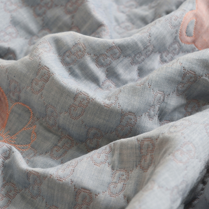 91家纺网 家纺一手货源 找家纺 安莱生活 2022新款全棉双层纱多功能夏被 熊熊乐园