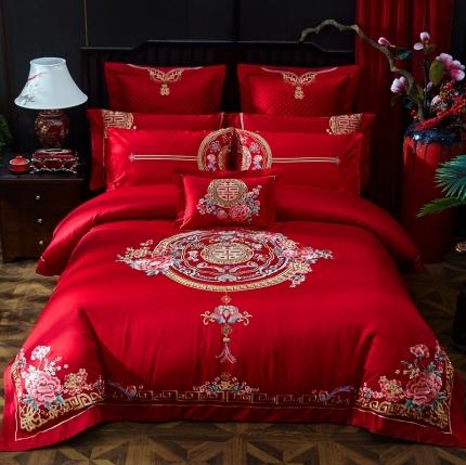 91家纺网 家纺一手货源 找家纺 高大尚 2022新款奢华60长绒棉系列四件套