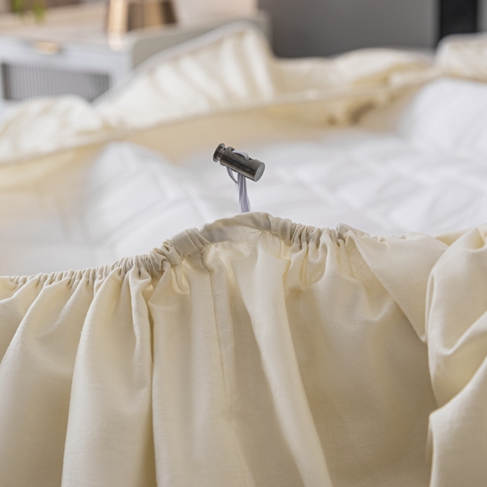 91家纺网 家纺一手货源 找家纺 （总）鑫钰2023新款全棉大豆床笠纯棉抗菌夹棉床笠床垫保护罩