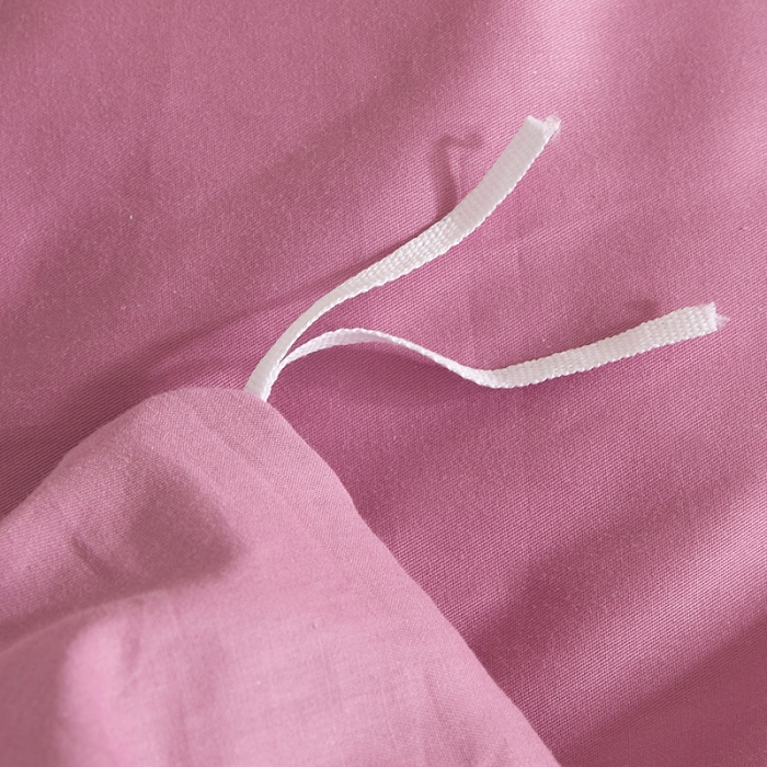 91家纺网 家纺一手货源 找家纺 十个点 2022新款纯色全棉公主风蕾丝花边床裙四件套 豆沙色