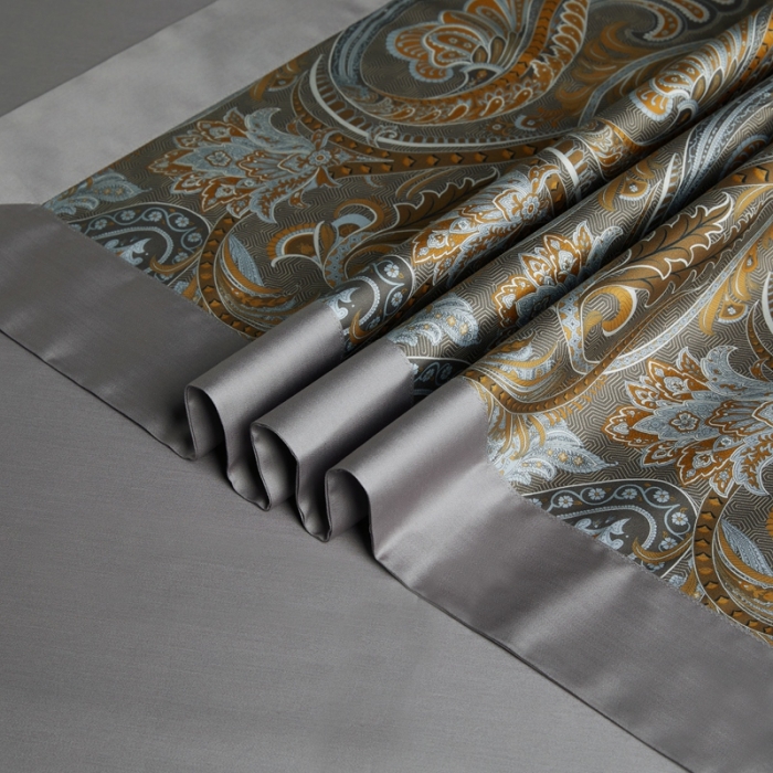 91家纺网 家纺一手货源 找家纺 缔缦 2022新款高端120s数码印花系列四件套 法尔曼