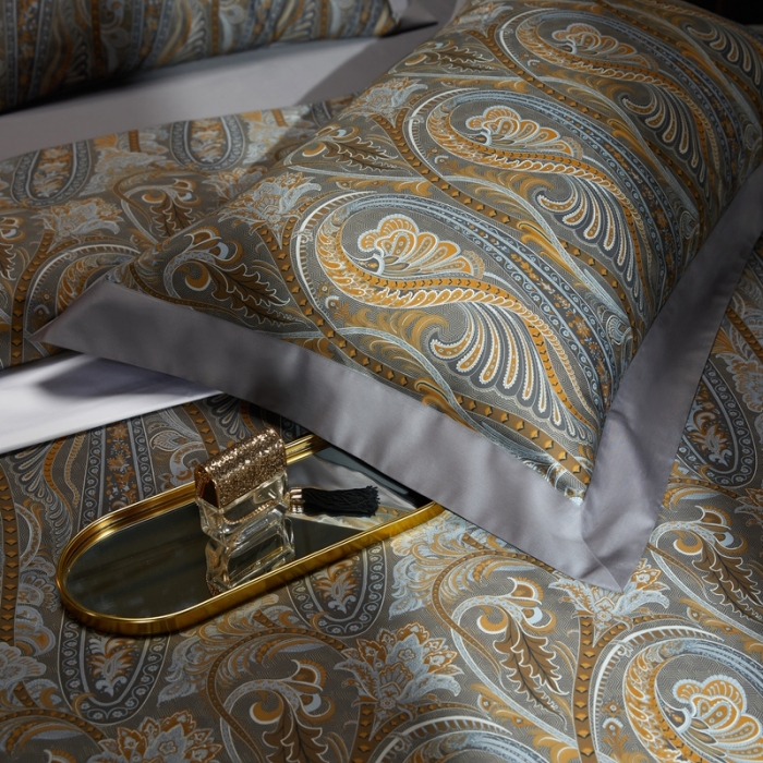 91家纺网 家纺一手货源 找家纺 缔缦 2022新款高端120s数码印花系列四件套 法尔曼