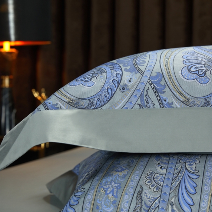 91家纺网 家纺一手货源 找家纺 缔缦 2022新款高端120s数码印花系列四件套 花季