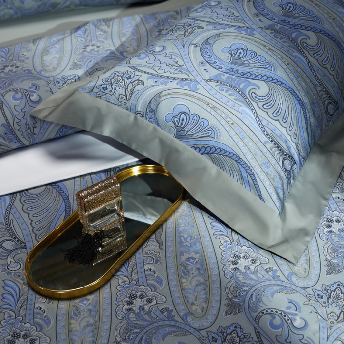 91家纺网 家纺一手货源 找家纺 缔缦 2022新款高端120s数码印花系列四件套 花季