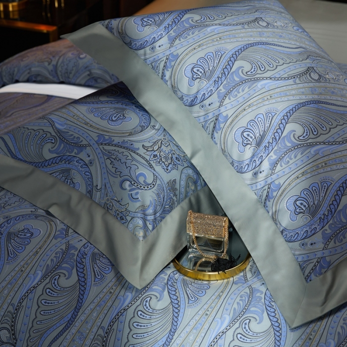 91家纺网 家纺一手货源 找家纺 缔缦 2022新款高端120s数码印花系列四件套 花季