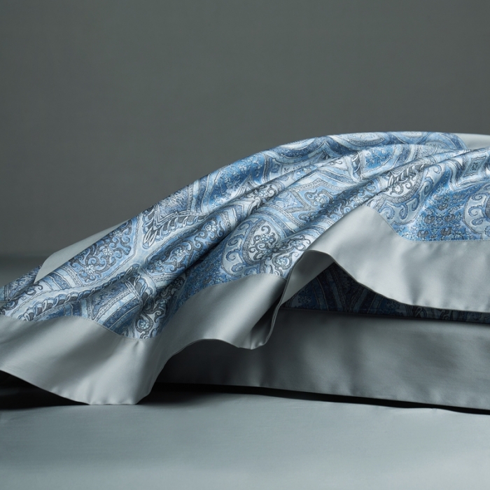 91家纺网 家纺一手货源 找家纺 缔缦 2022新款高端120s数码印花系列四件套 浪漫巴黎