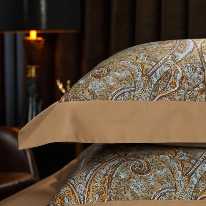 91家纺网 家纺一手货源 找家纺 缔缦 2022新款高端120s数码印花系列四件套 梦境