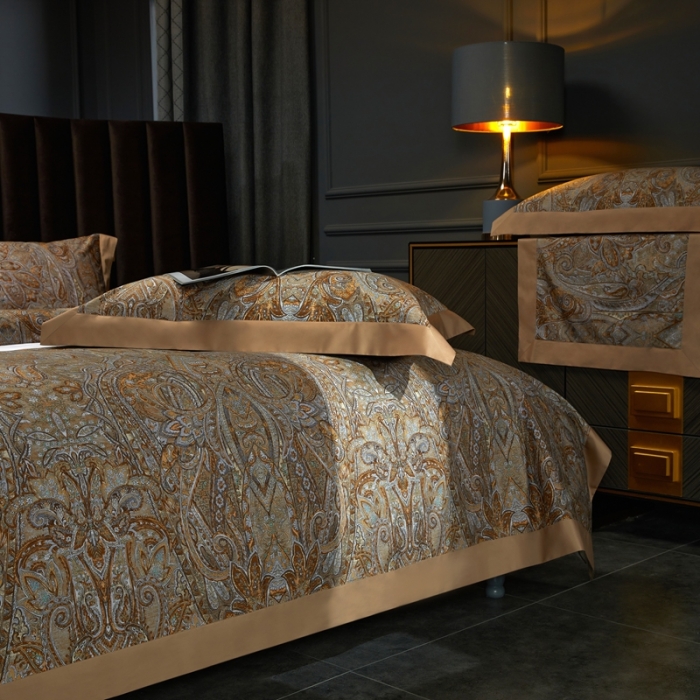 91家纺网 家纺一手货源 找家纺 缔缦 2022新款高端120s数码印花系列四件套 梦境