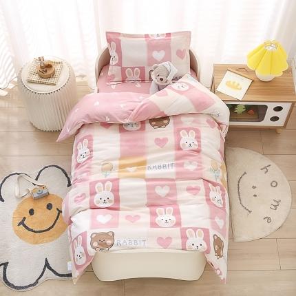 91家纺网 家纺一手货源 找家纺 （总）芭伯妮2025AB版全棉幼儿园三件套儿童被子套件六件套