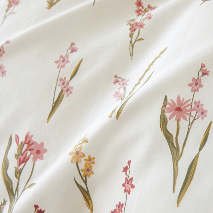 91家纺网 家纺一手货源 找家纺 （总）一米阳光 2022新款13070斜纹纯棉喷漆春夏四件套