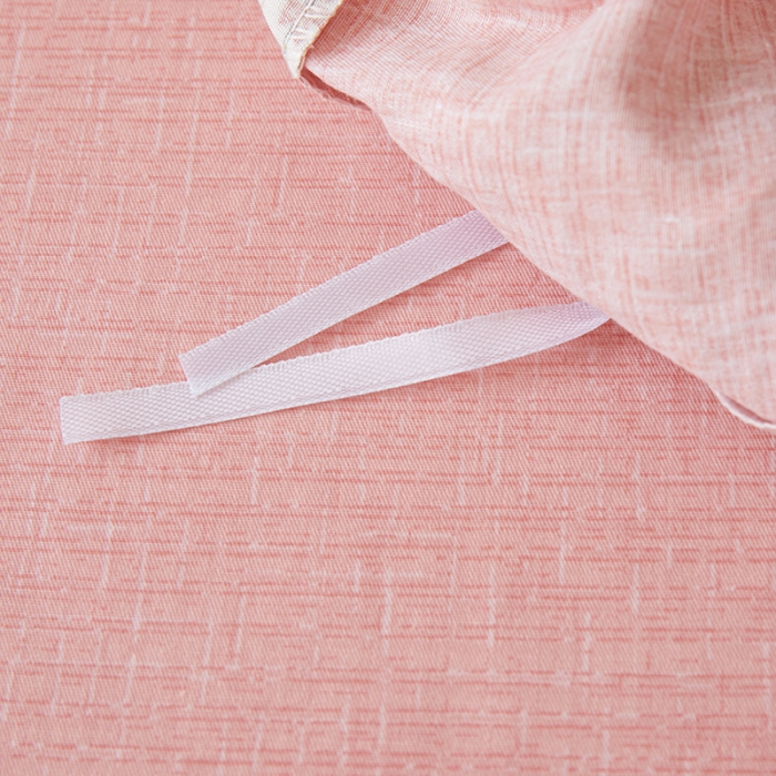 91家纺网 家纺一手货源 找家纺 一米阳光2022新款13070斜纹纯棉喷漆春夏四件套粉红佳人