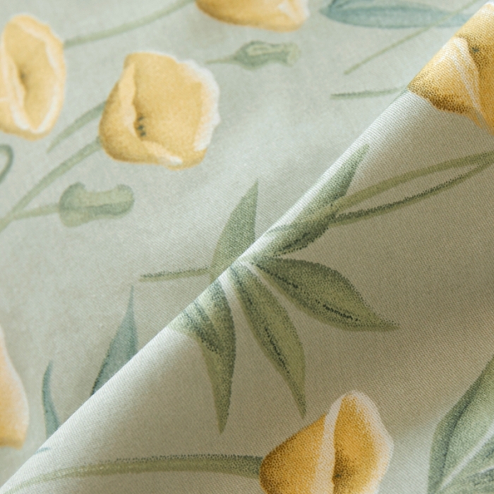 91家纺网 家纺一手货源 找家纺 一米阳光 2022新款13070斜纹纯棉喷漆春夏四件套 馨雅