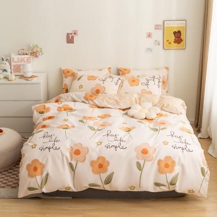 91家纺网 家纺一手货源 找家纺 （总）简宜 2022新款40支纯棉13070斜纹四件套