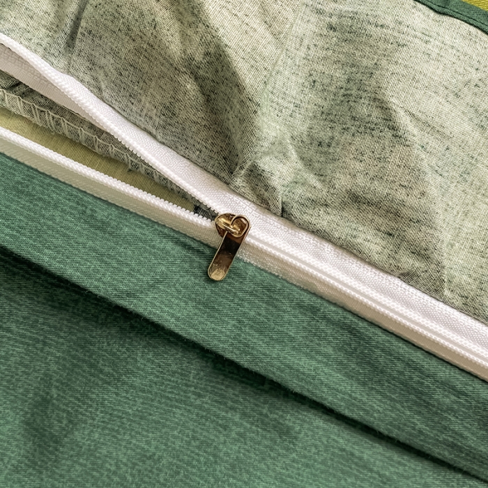 91家纺网 家纺一手货源 找家纺 简宜家居 2022新款简约纯棉四件套 绿怡（花边）