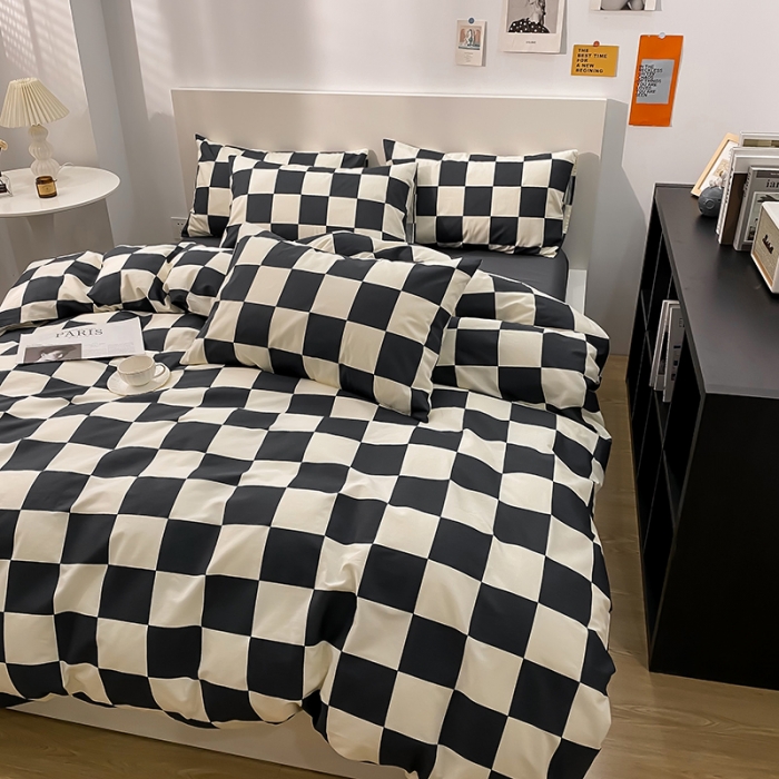 91家纺网 家纺一手货源 找家纺 简宜家居 2022新款纯棉印花四件套 卡洛斯