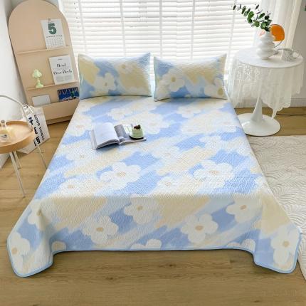 91家纺网 家纺一手货源 找家纺 仟网汇 2022新款全棉13070床盖单件三件套 悦如画