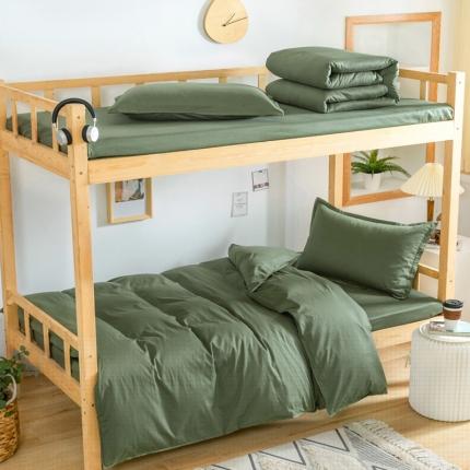 91家纺网 家纺一手货源 找家纺 总酒店2023新款纯色涤棉学生三件套 