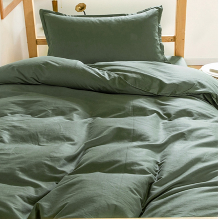 91家纺网 家纺一手货源 找家纺 总酒店2023新款纯色涤棉学生三件套 