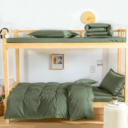 91家纺网 家纺一手货源 找家纺 安力森/诚臻酒店用品学生新标准面料强力扭力三件套 军绿色 