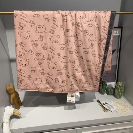 91家纺网 家纺一手货源 找家纺 汇庭 2020新款儿童大豆夏被 趴趴熊