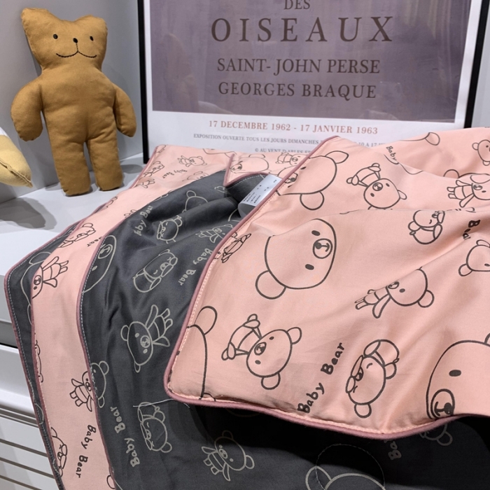 91家纺网 家纺一手货源 找家纺 汇庭 2020新款儿童大豆夏被 趴趴熊