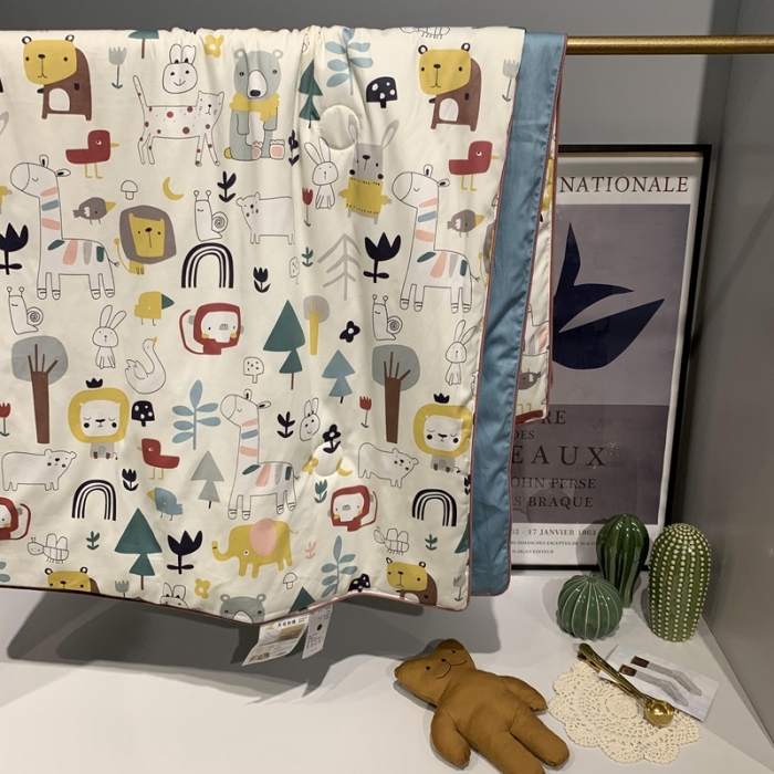 91家纺网 家纺一手货源 找家纺 汇庭 2020新款儿童大豆夏被 狮子王