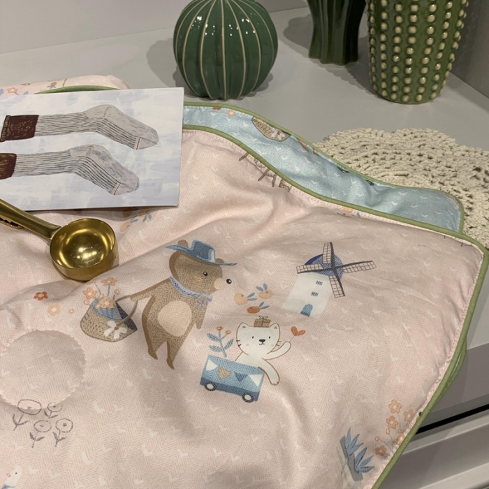 91家纺网 家纺一手货源 找家纺 汇庭 2020新款儿童大豆夏被 早安兔