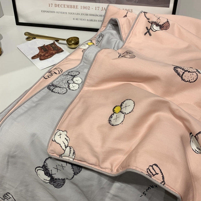 91家纺网 家纺一手货源 找家纺 汇庭 2020新款儿童大豆夏被 芝麻街粉