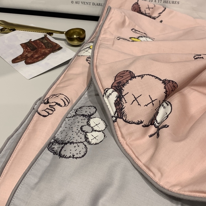 91家纺网 家纺一手货源 找家纺 汇庭 2020新款儿童大豆夏被 芝麻街粉