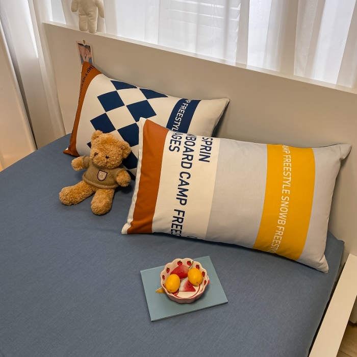 91家纺网 家纺一手货源 找家纺 吉象 2022新款全棉活性印花四件套-北欧风系列 马里奥