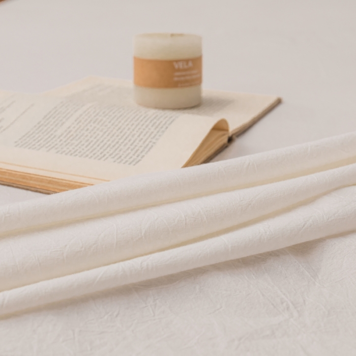 91家纺网 家纺一手货源 找家纺 宝士康家纺2023新款无印风系列床单三件套 本白