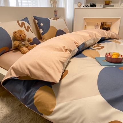 91家纺网 家纺一手货源 找家纺 （总）吉象 2022新款全棉活性印花四件套-北欧风系列