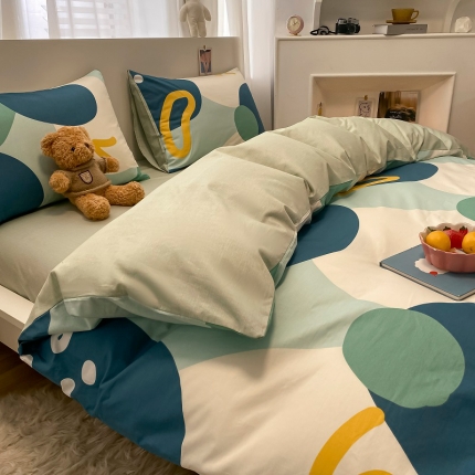 91家纺网 家纺一手货源 找家纺 （总）吉象 2022新款全棉活性印花四件套-北欧风系列