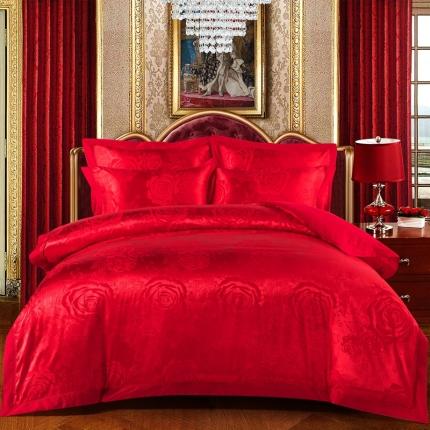 91家纺网 家纺一手货源 找家纺 （总）卡迪亚 新款全棉13372贡缎提花四件套