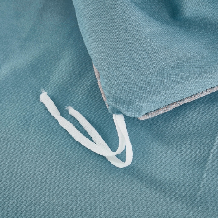 91家纺网 家纺一手货源 找家纺 卡迪亚 2022新款全棉13372贡缎提花四件套 黛菲尔冰蓝