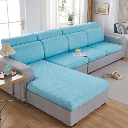 逐日沙发套 2023新款3D按摩豆豆款沙发坐垫套-凉豆 凉豆-海蓝