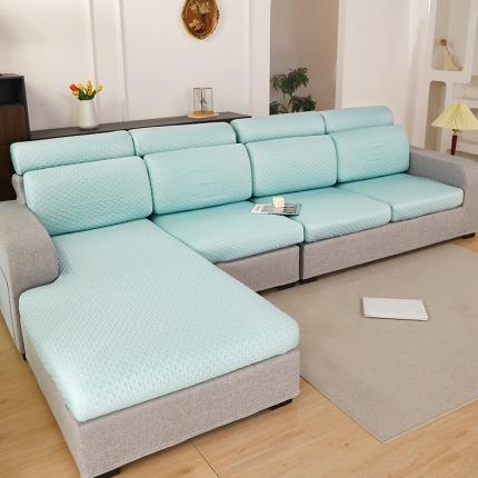 逐日沙发套 2023新款3D按摩豆豆款沙发坐垫套-凉格 凉格-青绿