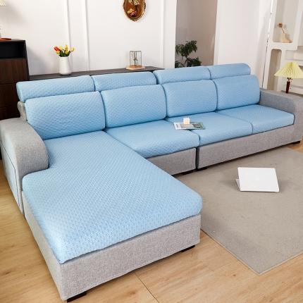 逐日沙发套 2023新款3D按摩豆豆款沙发坐垫套-凉格 凉格-天蓝