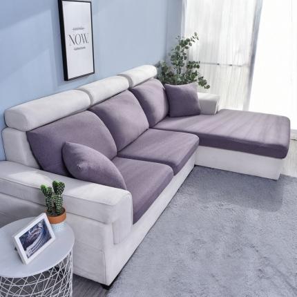 逐日沙发套 2023新款泡泡纱组合沙发笠 泡泡紫色