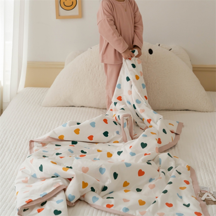 91家纺网 家纺一手货源 找家纺 （总）汇庭 2022新款60sA类长绒棉大豆夏被