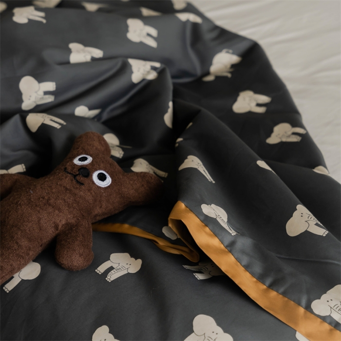 91家纺网 家纺一手货源 找家纺 汇庭 2022新款60sA类长绒棉大豆夏被 象多多