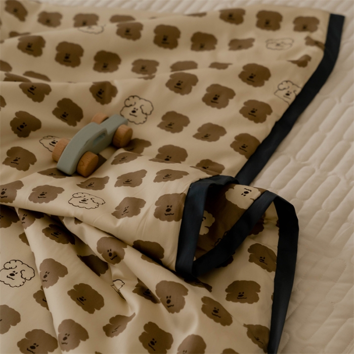 91家纺网 家纺一手货源 找家纺 汇庭 2022新款60sA类长绒棉大豆夏被 小狗口袋