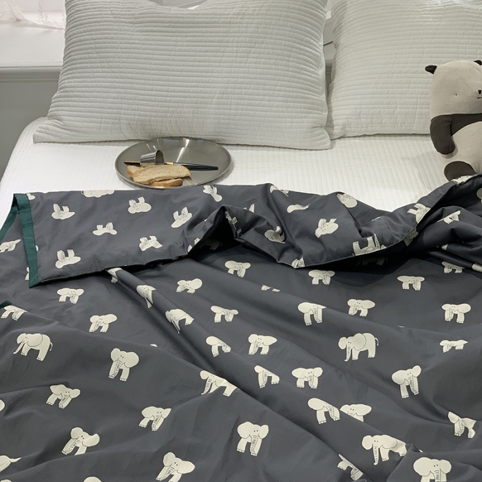 91家纺网 家纺一手货源 找家纺 （总）汇庭 2021新款60sA类长绒棉大豆抗菌棉夏被