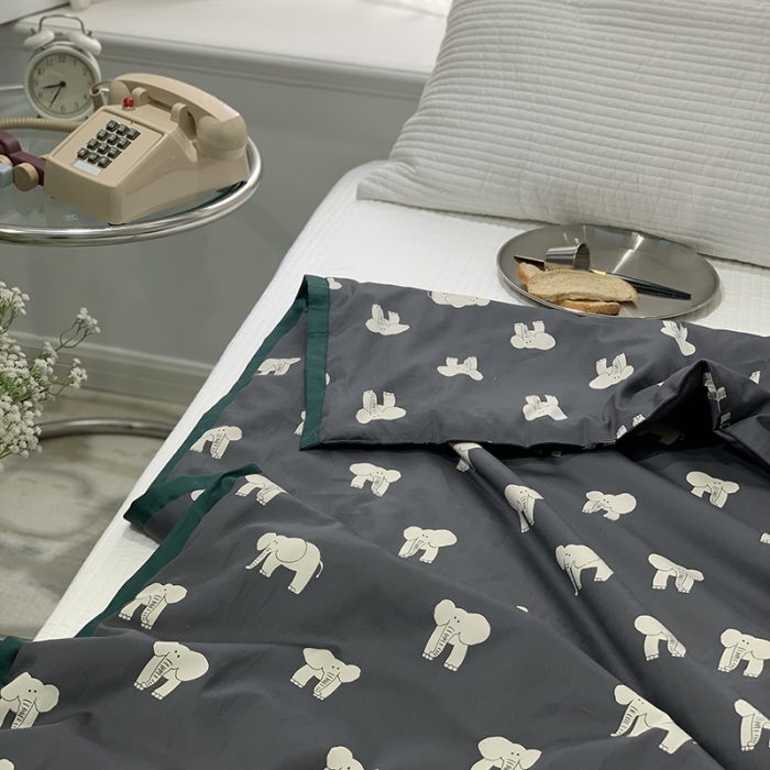 91家纺网 家纺一手货源 找家纺 （总）汇庭 2021新款60sA类长绒棉大豆抗菌棉夏被