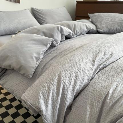 91家纺网 家纺一手货源 找家纺 （总）维娜斯家纺2023新款华夫格水洗棉四件套