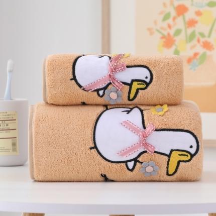 91家纺网 家纺一手货源 找家纺 （总）双梦毛巾 2022新款可爱大鹅套巾